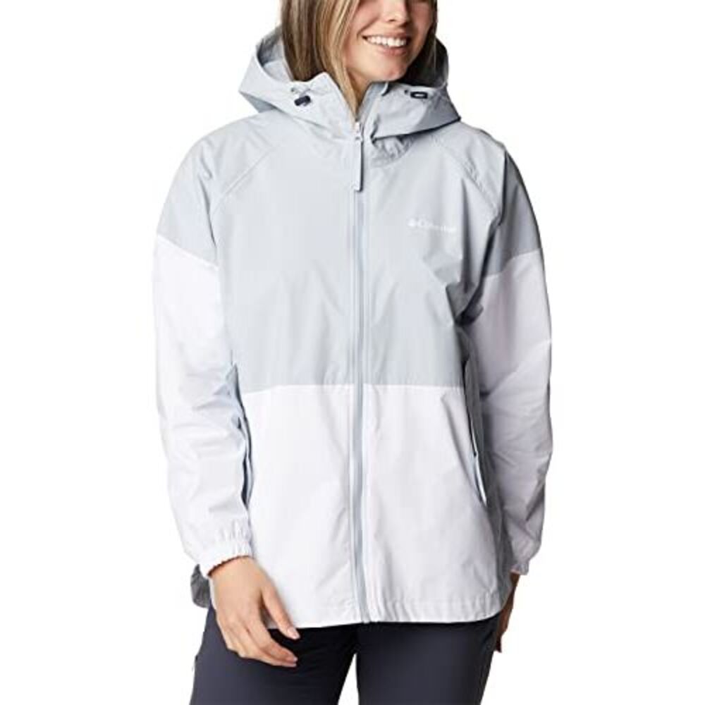 Columbia Women's Park II Jacket, Cirrus Grey/White, XX-Large